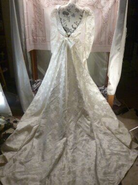 Vintage Bianchi brocade wedding gown